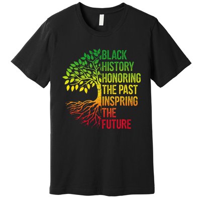 Black History Month Honoring Past Inspiring Future Premium T-Shirt