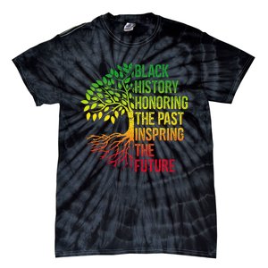 Black History Month Honoring Past Inspiring Future Tie-Dye T-Shirt