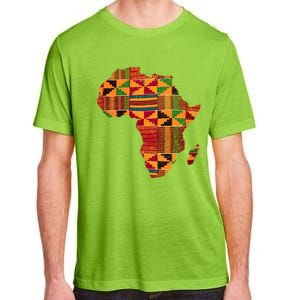 Black History Month Shirts Cool Africa Map Kente Cloth Gift African Lover Adult ChromaSoft Performance T-Shirt