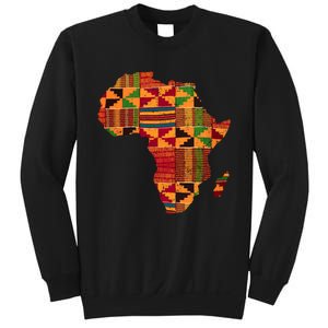 Black History Month Shirts Cool Africa Map Kente Cloth Gift African Lover Sweatshirt