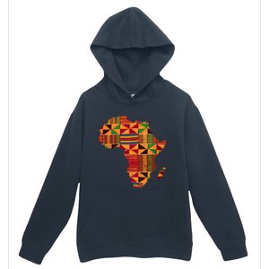 Black History Month Shirts Cool Africa Map Kente Cloth Gift African Lover Urban Pullover Hoodie