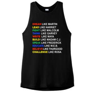 Black History Month African American Country Celebration Ladies PosiCharge Tri-Blend Wicking Tank