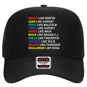 Black History Month African American Country Celebration High Crown Mesh Back Trucker Hat