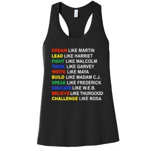 Black History Month African American Country Celebration Women's Racerback Tank