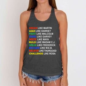 Black History Month African American Country Celebration Women's Knotted Racerback Tank