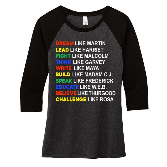 Black History Month African American Country Celebration Women's Tri-Blend 3/4-Sleeve Raglan Shirt