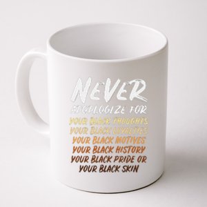 Black History Month Not Sorry For Being Black Coffee Mug