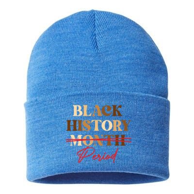 Black History Month Period Melanin Cool Gift Sustainable Knit Beanie