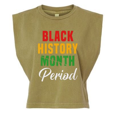 Black History Month Period African Pride Garment-Dyed Women's Muscle Tee