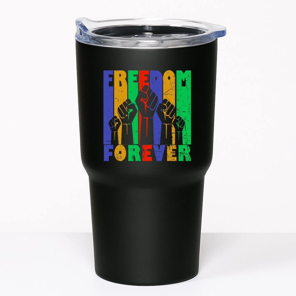 Black History Month Celebration Freedom Forever Tumbler
