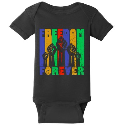 Black History Month Celebration Freedom Forever Baby Bodysuit