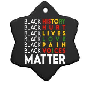 Black History Month Black Matters Juneteenth Freedom Gift Ceramic Star Ornament