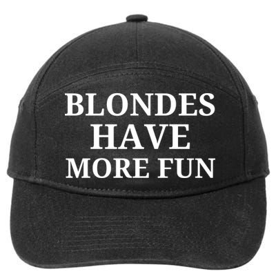 Blondes Have More Fun 7-Panel Snapback Hat