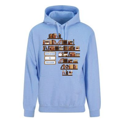 Black History Month Africa Education Is Freedom Juneteenth Gift Unisex Surf Hoodie