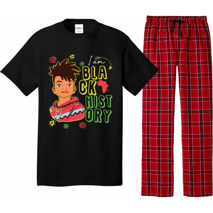 Black History Month Boy I Am African American Pajama Set