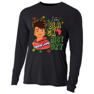 Black History Month Boy I Am African American Cooling Performance Long Sleeve Crew