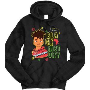 Black History Month Boy I Am African American Tie Dye Hoodie