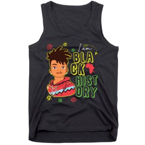 Black History Month Boy I Am African American Tank Top