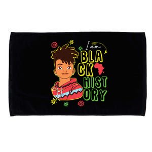 Black History Month Boy I Am African American Microfiber Hand Towel