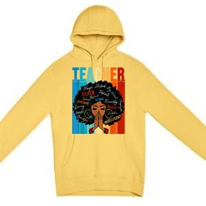 Black History Month Shirts Teacher Premium Pullover Hoodie