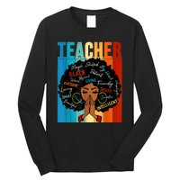 Black History Month Shirts Teacher Long Sleeve Shirt