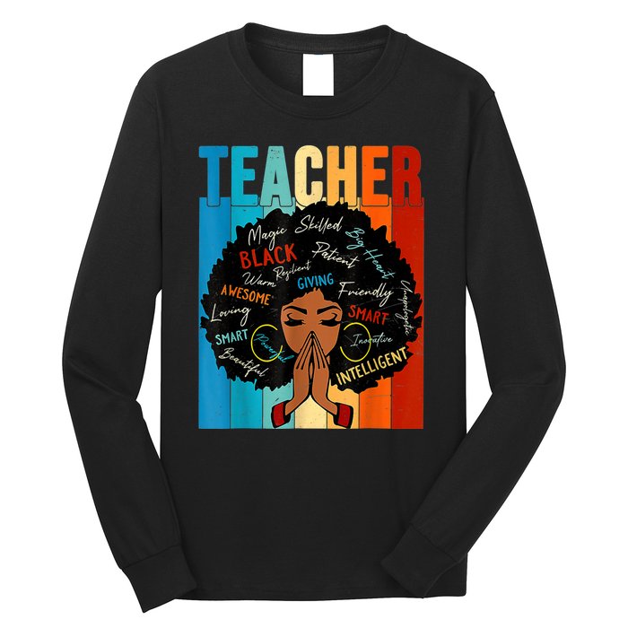 Black History Month Shirts Teacher Long Sleeve Shirt