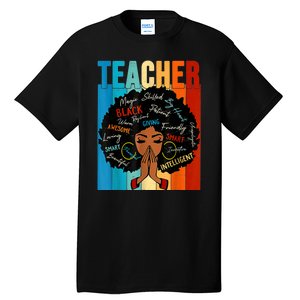 Black History Month Shirts Teacher Tall T-Shirt