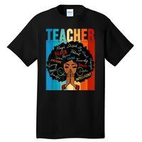 Black History Month Shirts Teacher Tall T-Shirt