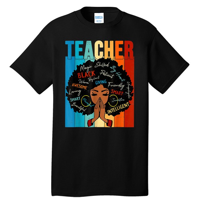 Black History Month Shirts Teacher Tall T-Shirt