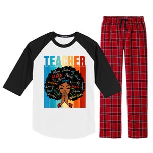 Black History Month Shirts Teacher Raglan Sleeve Pajama Set