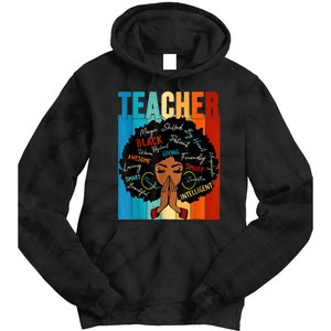 Black History Month Shirts Teacher Tie Dye Hoodie