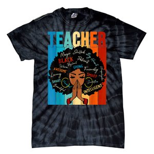 Black History Month Shirts Teacher Tie-Dye T-Shirt