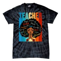 Black History Month Shirts Teacher Tie-Dye T-Shirt