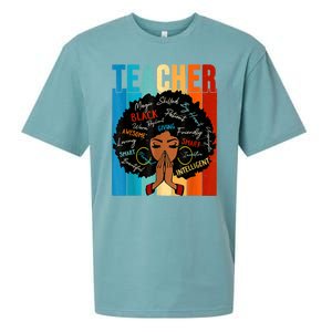 Black History Month Shirts Teacher Sueded Cloud Jersey T-Shirt