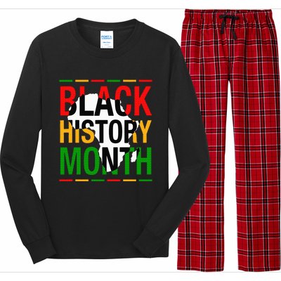 Black History Month African American Melanin Pride Gifts Long Sleeve Pajama Set