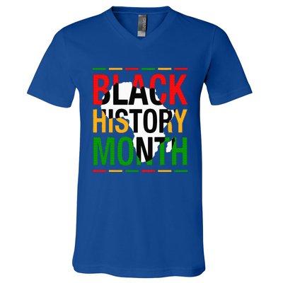 Black History Month African American Melanin Pride Gifts V-Neck T-Shirt