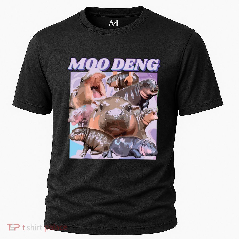 Baby Hippo Moo Deng Cooling Performance Crew T-Shirt