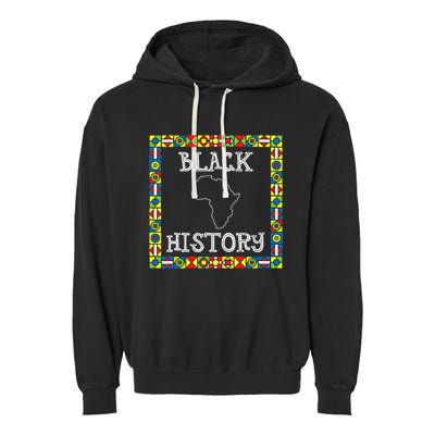 Black History Month Africa Gift Garment-Dyed Fleece Hoodie