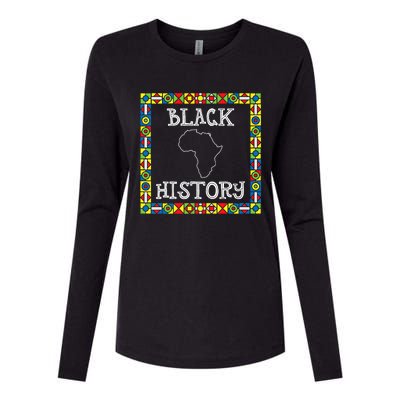 Black History Month Africa Gift Womens Cotton Relaxed Long Sleeve T-Shirt