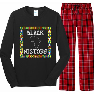 Black History Month Africa Gift Long Sleeve Pajama Set