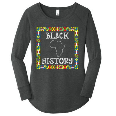 Black History Month Africa Gift Women's Perfect Tri Tunic Long Sleeve Shirt