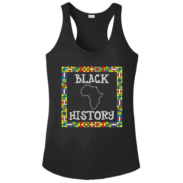 Black History Month Africa Gift Ladies PosiCharge Competitor Racerback Tank