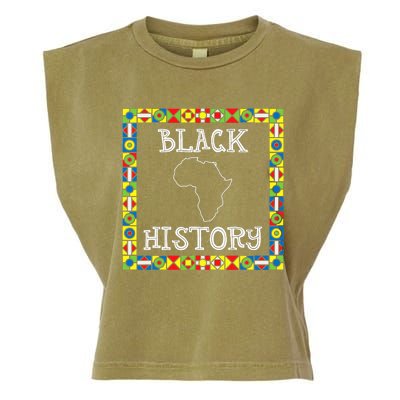 Black History Month Africa Gift Garment-Dyed Women's Muscle Tee