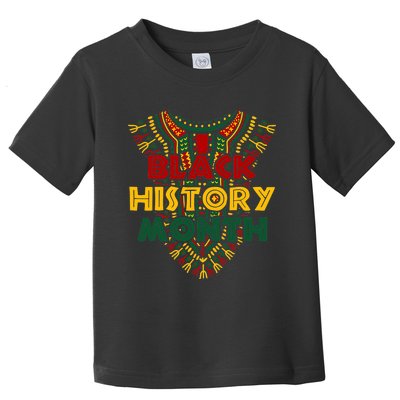 Black History Month African American Flag Juneteenth Dashiki Toddler T-Shirt