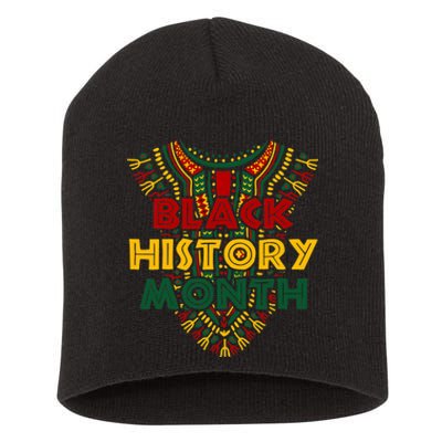 Black History Month African American Flag Juneteenth Dashiki Short Acrylic Beanie