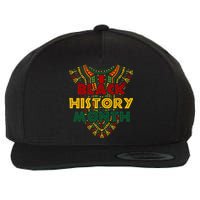 Black History Month African American Flag Juneteenth Dashiki Wool Snapback Cap