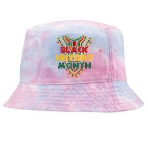 Black History Month African American Flag Juneteenth Dashiki Tie-Dyed Bucket Hat