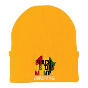 Black History Month Honoring The Past Inspiring The Future Gift Knit Cap Winter Beanie