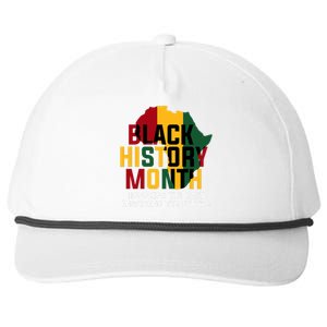 Black History Month Honoring The Past Inspiring The Future Gift Snapback Five-Panel Rope Hat