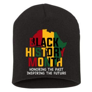 Black History Month Honoring The Past Inspiring The Future Gift Short Acrylic Beanie